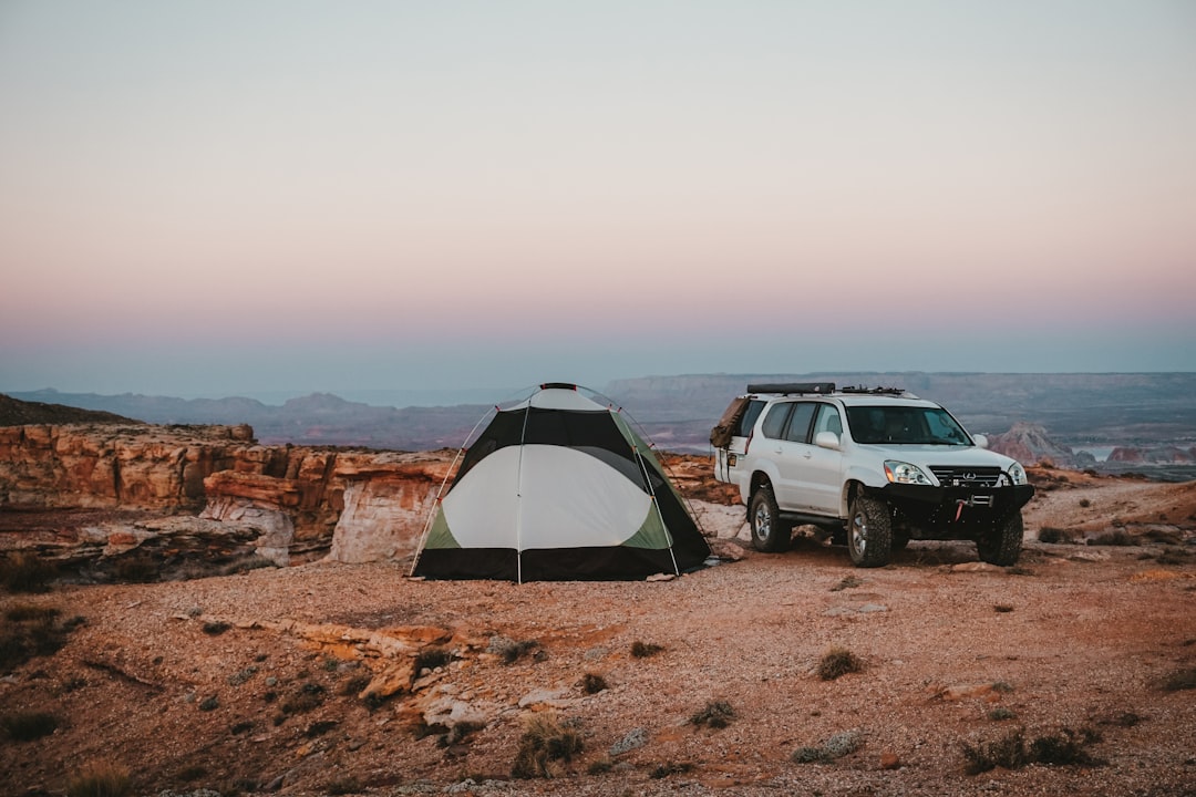 Best Military Sleeping Bags (2026) 6 Established campground with tent, fire pit, and camping equipment